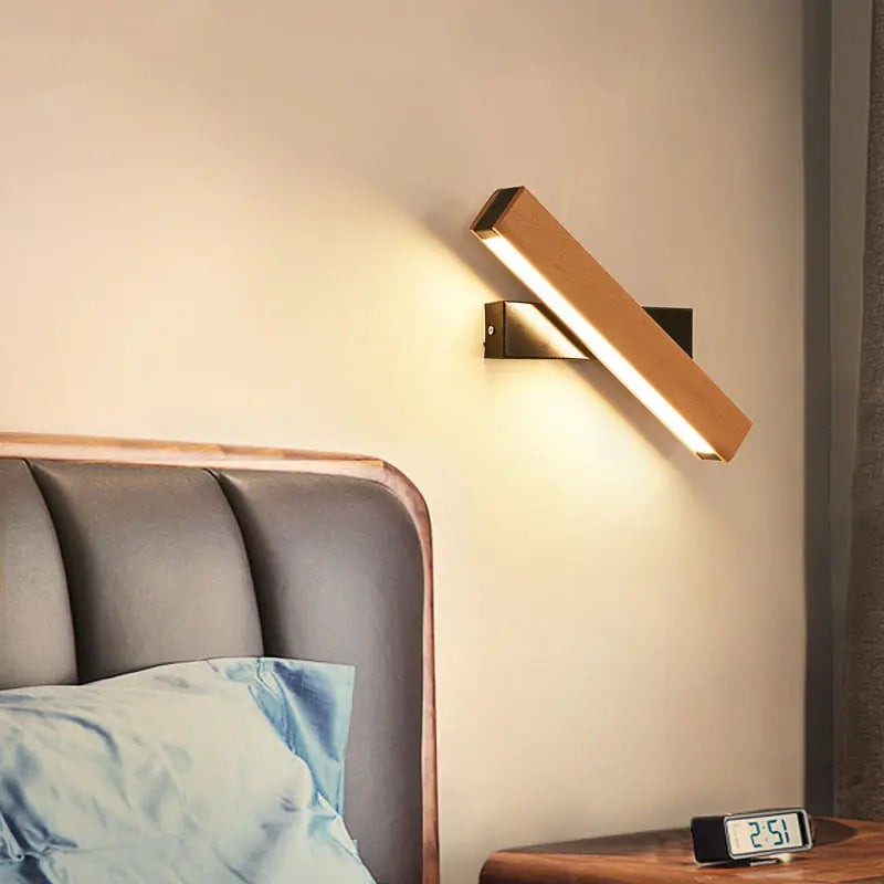 Modern Wooden LED Wall Lamp