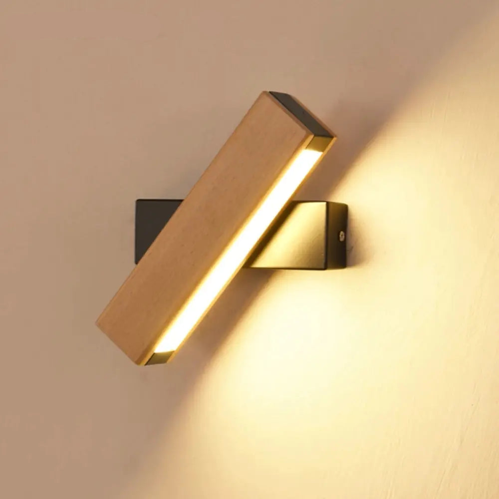 Modern Wooden LED Wall Lamp