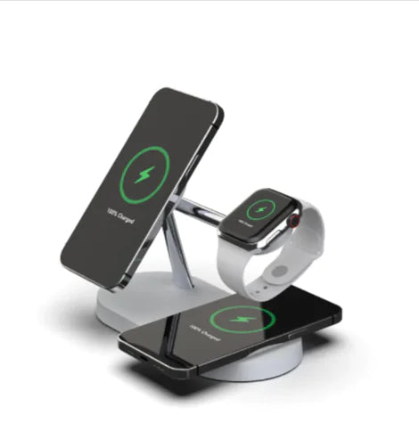 5-in-1 Magnetic Wireless Charging Dock with Phone & Watch Stand