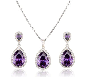 Zircon Jewelry Set (Multiple Colors)