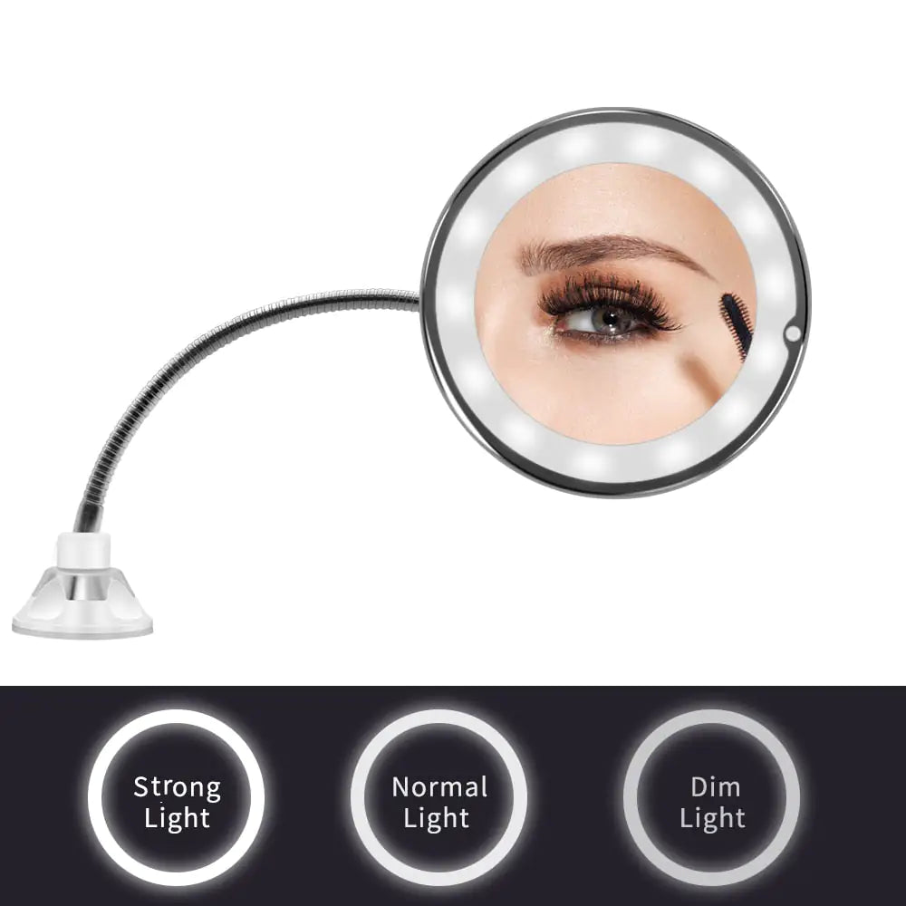 LED Lighted magnifying mirror