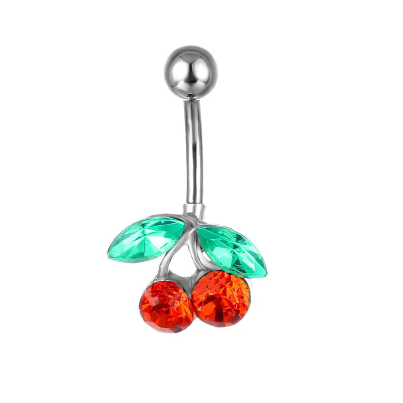 Piercing Jewelry Fruit Cherry Belly Ring