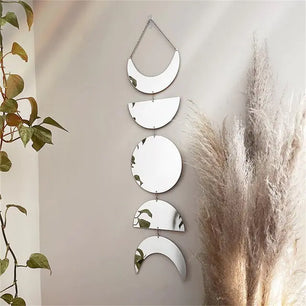 Wall Hanging Moon Style Mirror Decoration