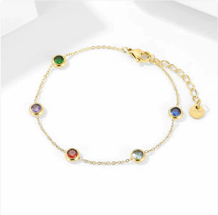 Ladies' Distressed Multicolored Bracelet