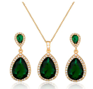 Zircon Jewelry Set (Multiple Colors)