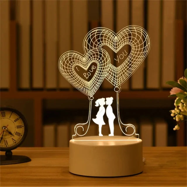 Romantic 3D Lamps