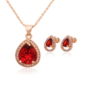 Zircon Jewelry Set (Multiple Colors)