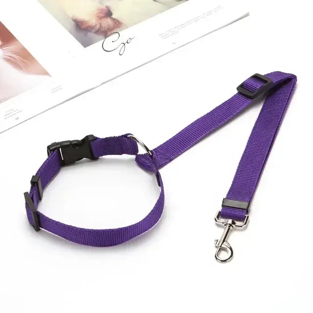 Pet Car Seat Belt & Harness (Safety And Style)