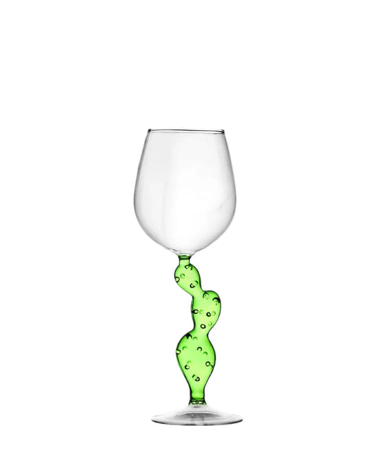 Cactus Wine Glass (Green)