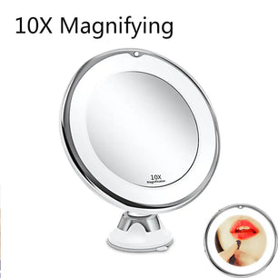 LED Lighted magnifying mirror