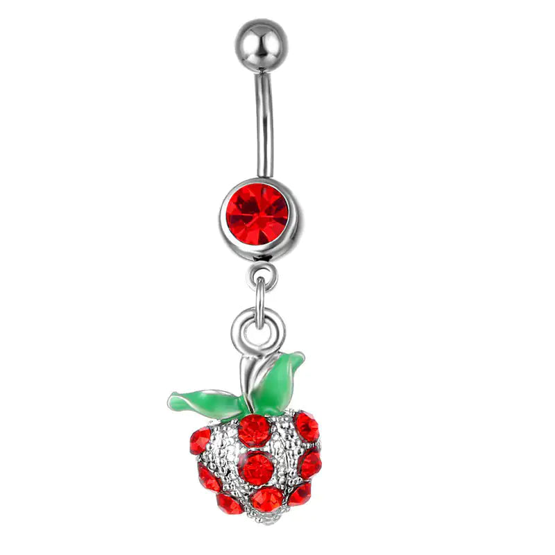 Piercing Jewelry Fruit Cherry Belly Ring