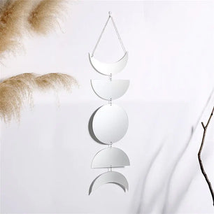 Wall Hanging Moon Style Mirror Decoration