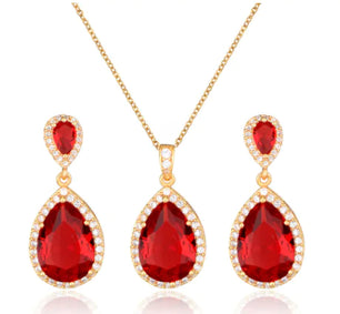 Zircon Jewelry Set (Multiple Colors)