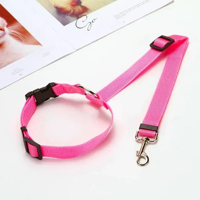 Pet Car Seat Belt & Harness (Safety And Style)