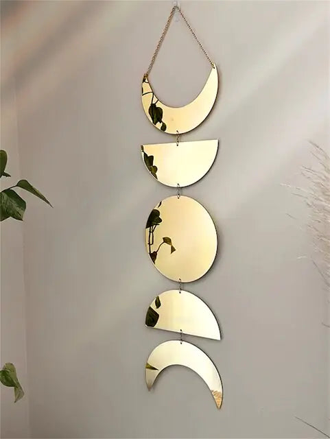 Wall Hanging Moon Style Mirror Decoration