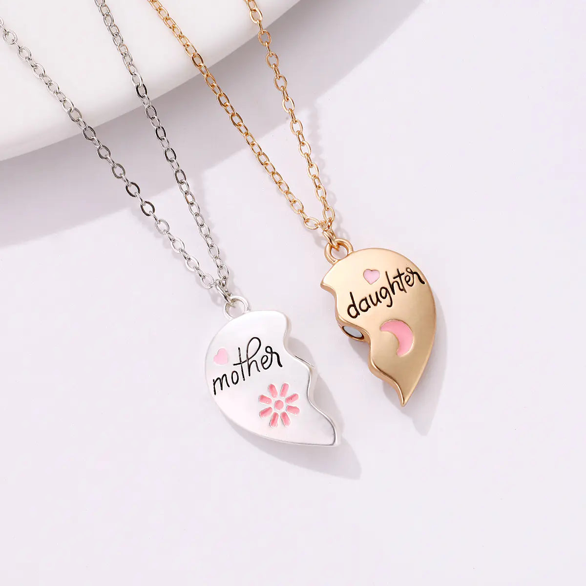 Mother Daughter Cute Connection Necklace