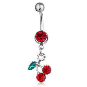 Piercing Jewelry Fruit Cherry Belly Ring