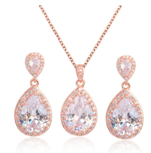 Zircon Jewelry Set (Multiple Colors)