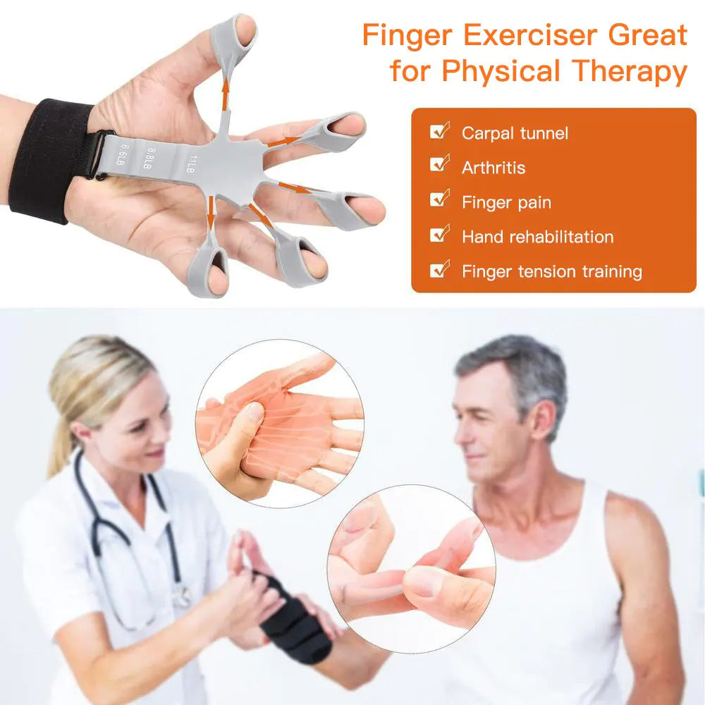 Silicone Gripster Finger & Hand Grip Strengthener