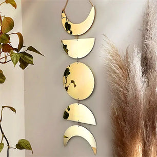 Wall Hanging Moon Style Mirror Decoration