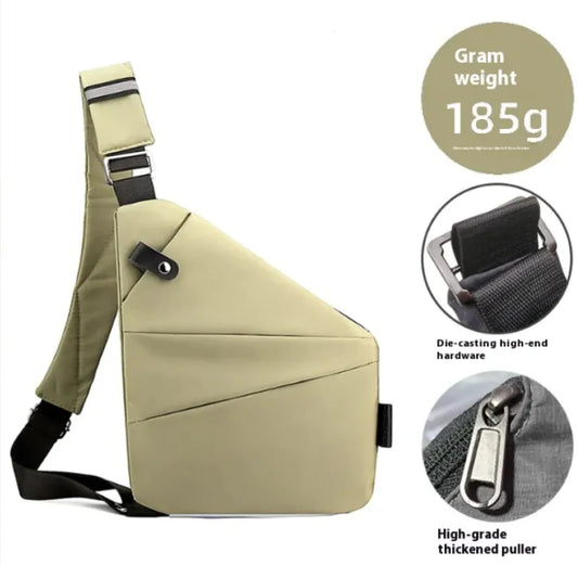 Simple Multicolor Large-Capacity Anti-Thief Shoulder Bag