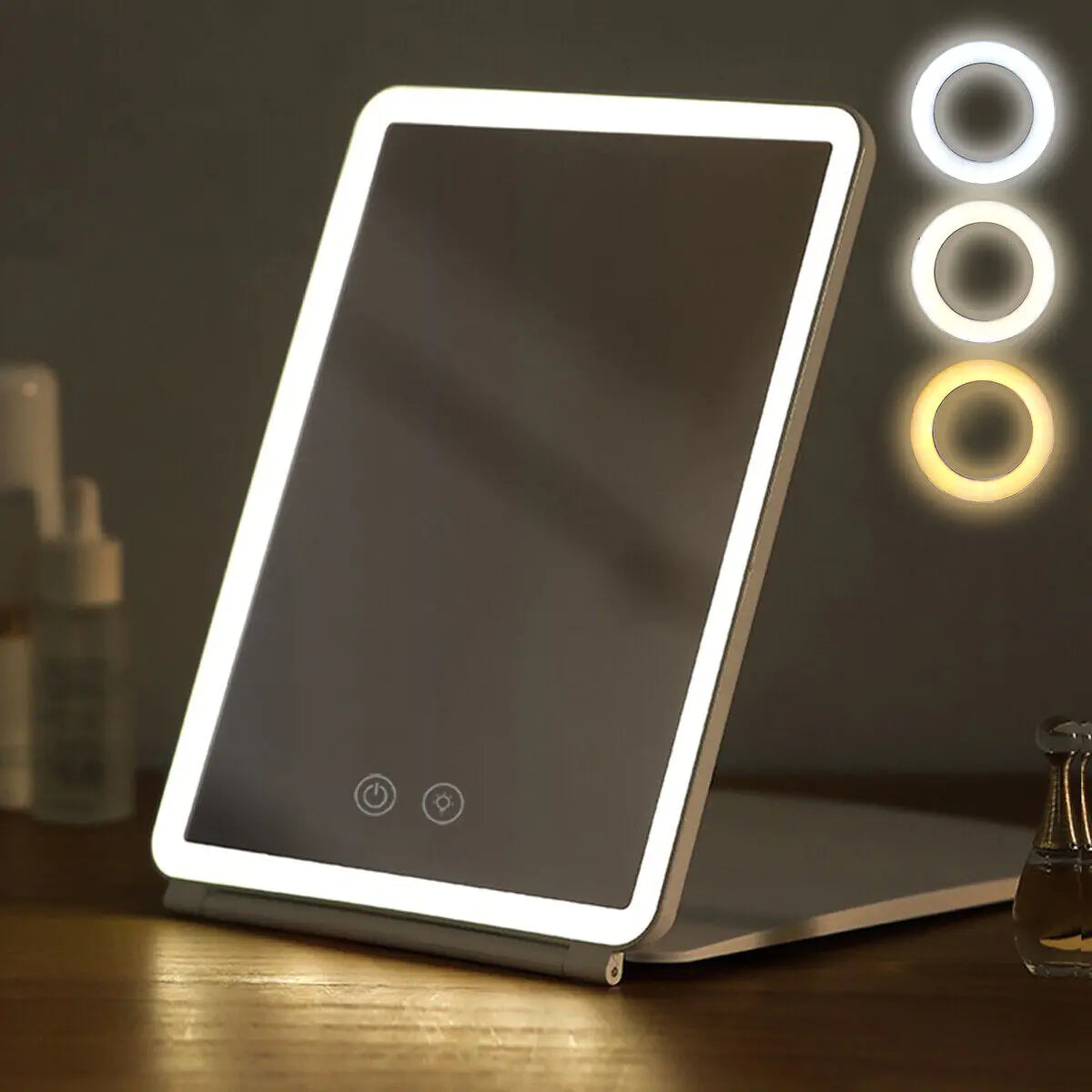 Folding Portable Lighted Mirror