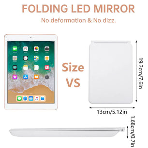 Folding Portable Lighted Mirror