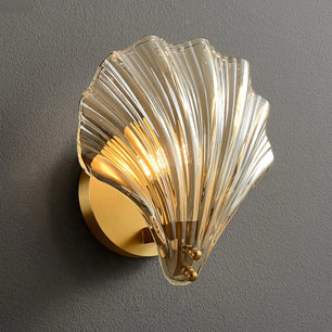 Creative Copper Shell Wall Lamp