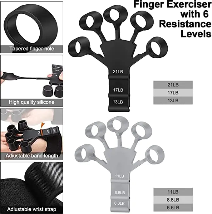 Silicone Gripster Finger & Hand Grip Strengthener