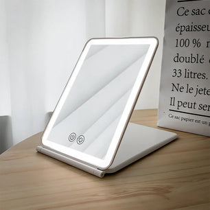 Folding Portable Lighted Mirror