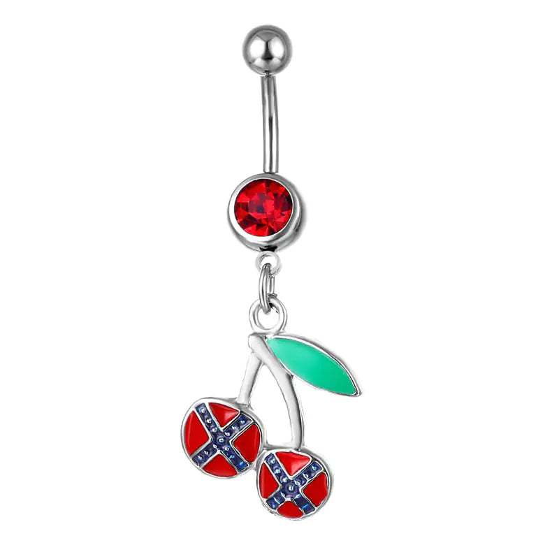 Piercing Jewelry Fruit Cherry Belly Ring