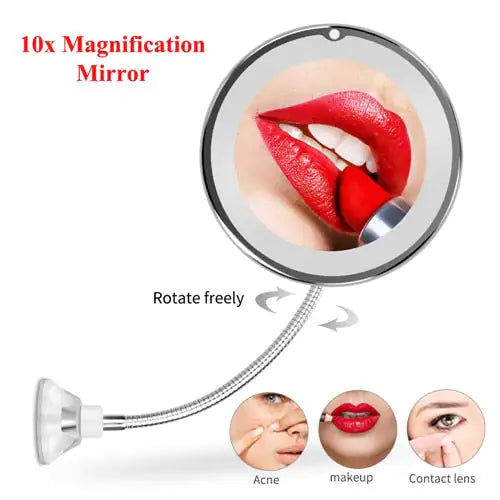 LED Lighted magnifying mirror