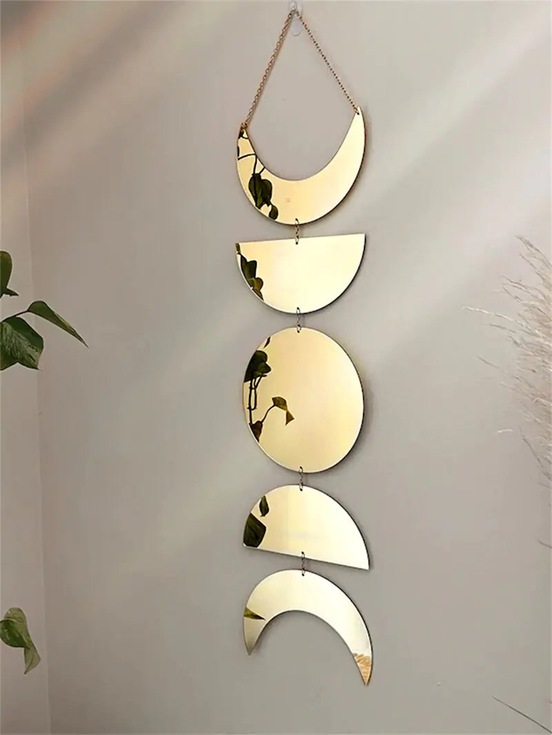 Wall Hanging Moon Style Mirror Decoration