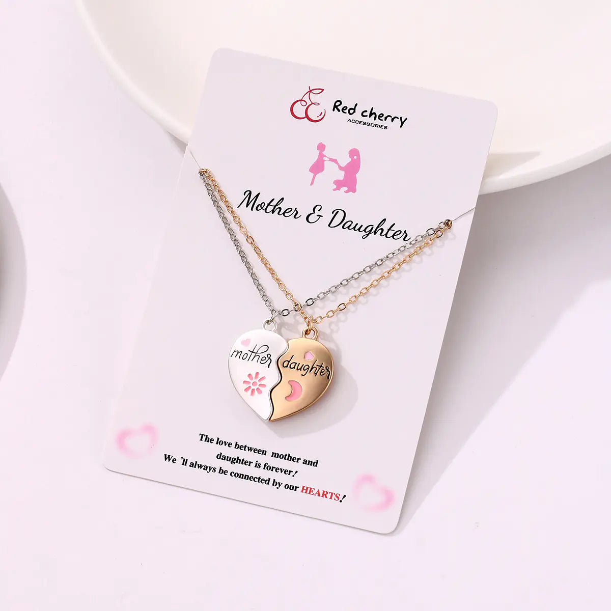 Mother Daughter Cute Connection Necklace