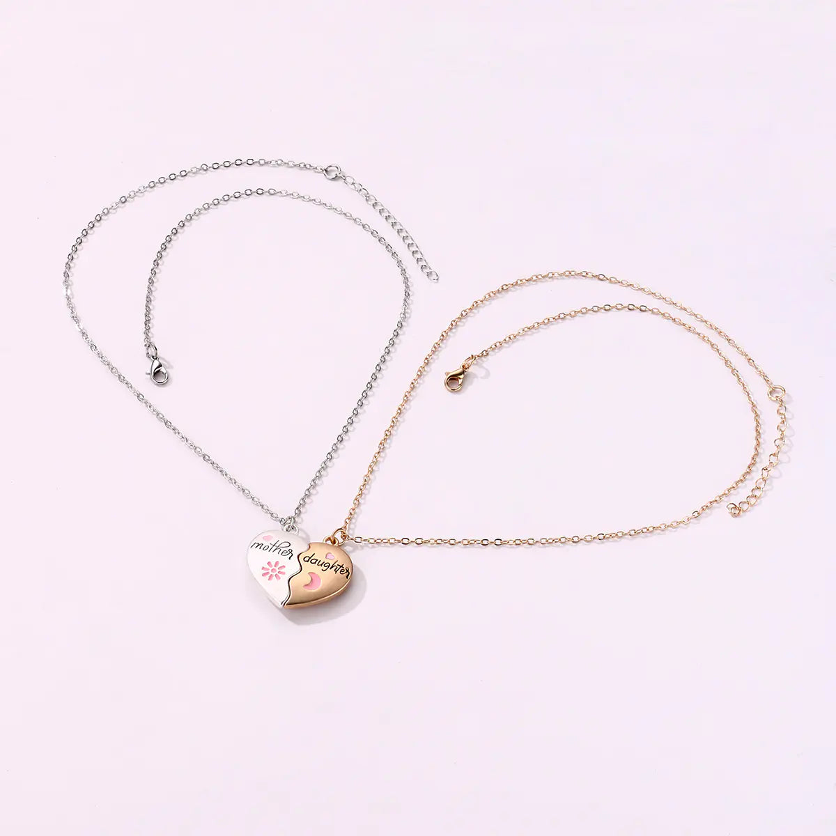 Mother Daughter Cute Connection Necklace