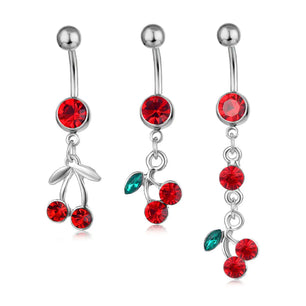 Piercing Jewelry Fruit Cherry Belly Ring