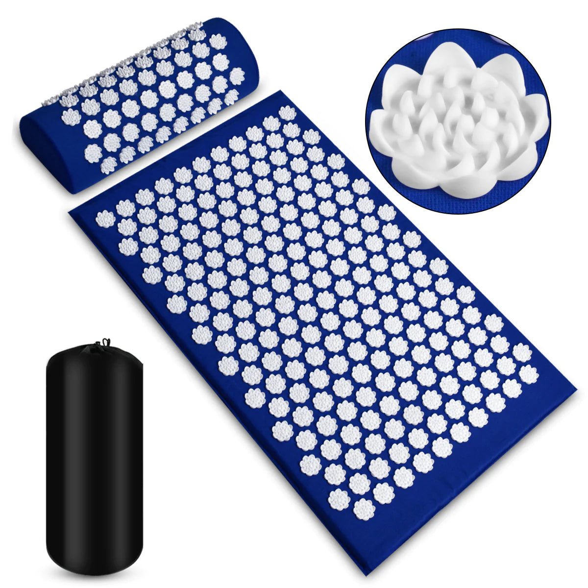 Acupressure Massage & recovery Mat plus Pillow Set