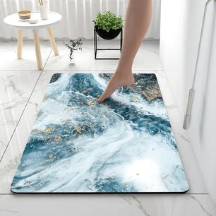 Multicolor Soft Stylish Anti Slip Bathroom Mat