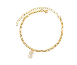 Initial Anklet Jewelry Accessory